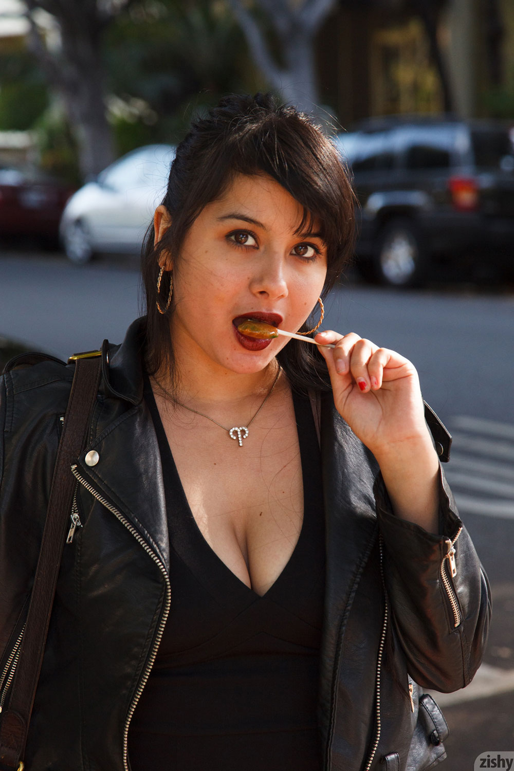 Amber Santos Leather Jacket