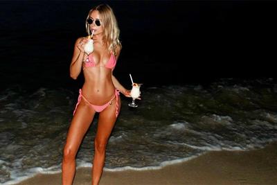 Kimberley Garner in a bikini