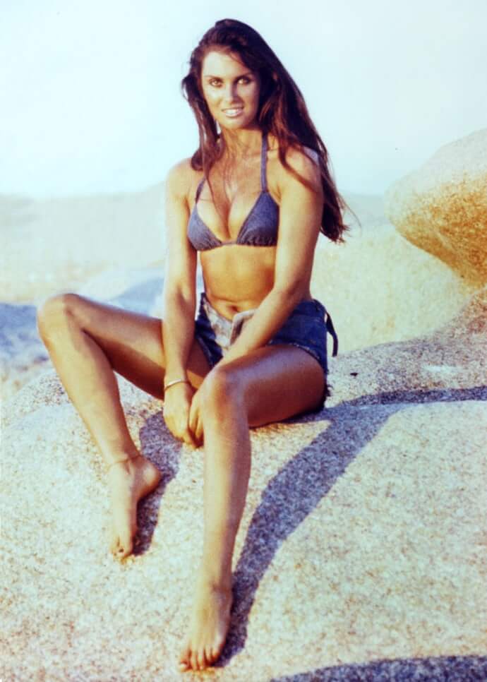 Caroline Munro in a bikini