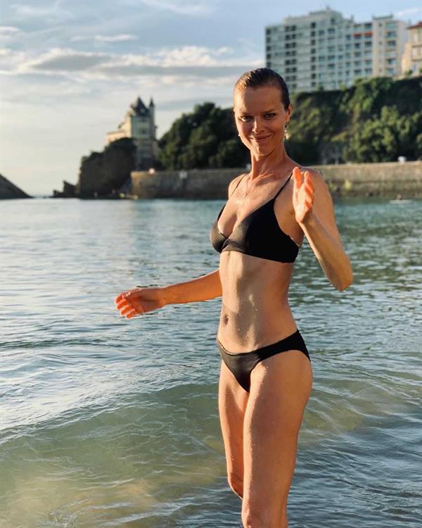 Eva Herzigova in a bikini