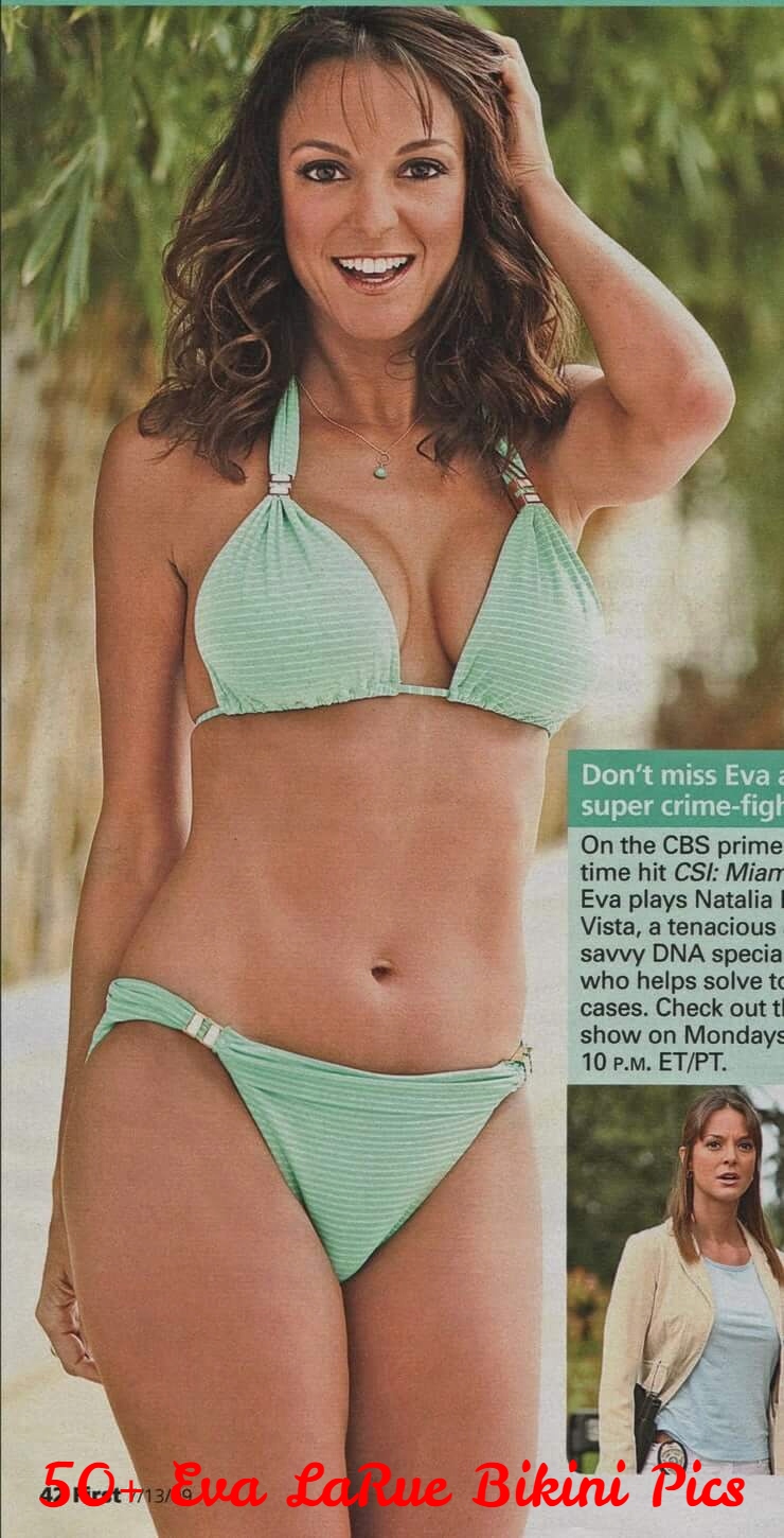 Eva LaRue in a bikini