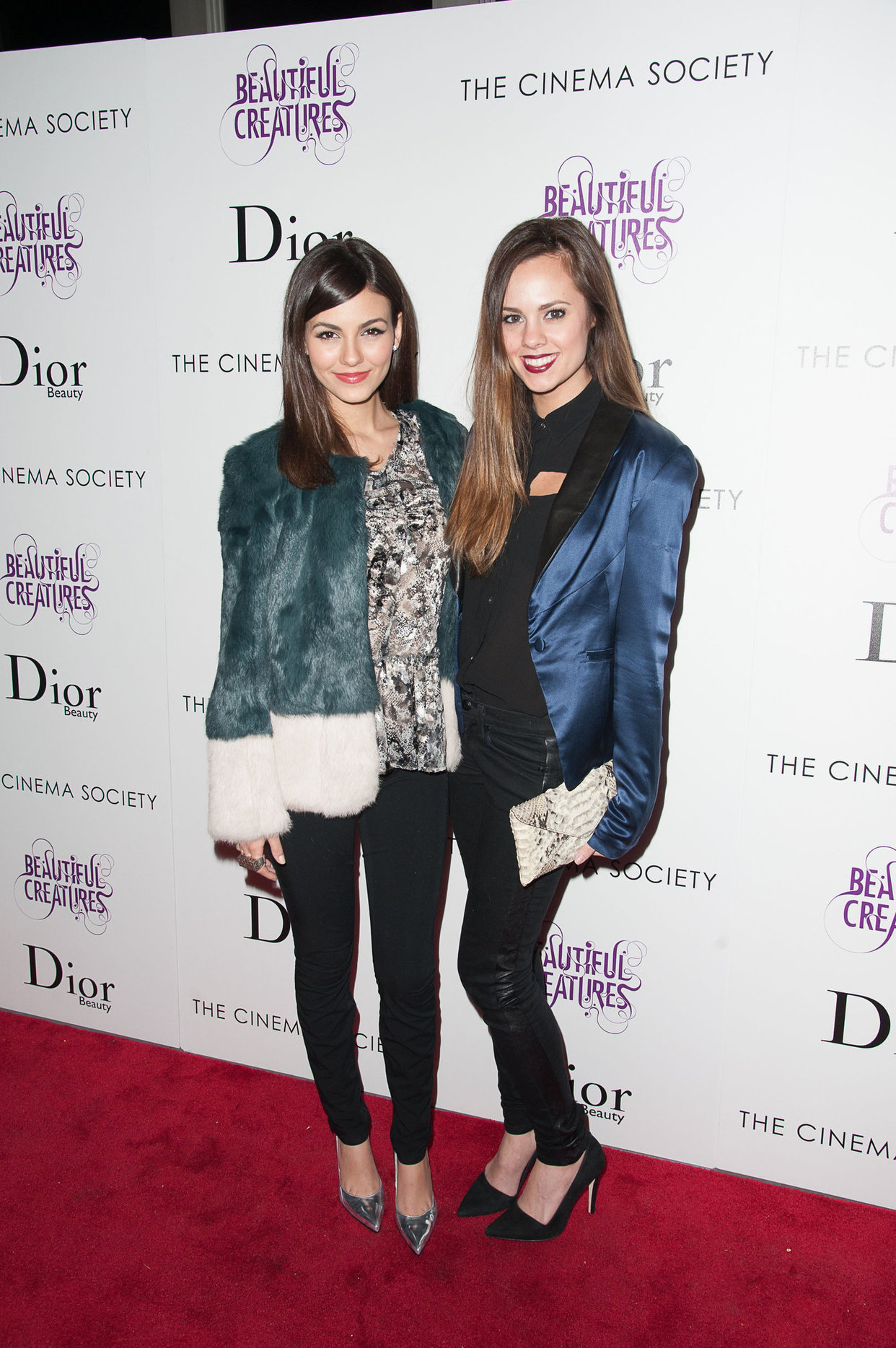 Victoria Justice The Cinema Society screening of Beautiful Creatures in NY 2/11/13 