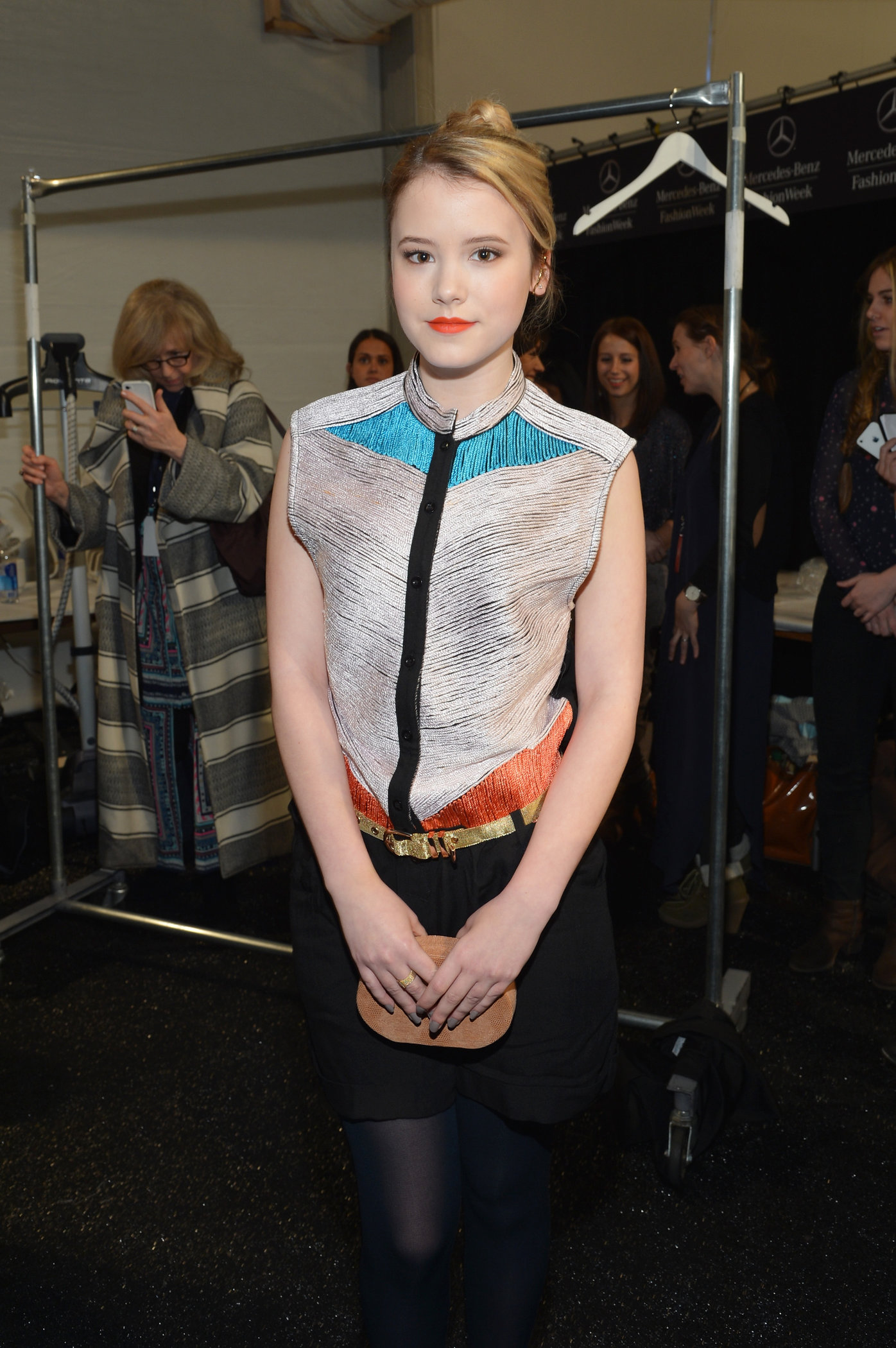 Taylor Spreitler Mara Hoffman Fall 2013 fashion show in New York 2/9/13 
