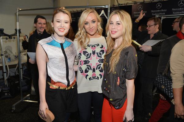 Taylor Spreitler Mara Hoffman Fall 2013 fashion show in New York 2/9/13 