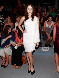 Troian Bellisario at Spring 2013 Mercedes-Benz Fashion Week, September 6, 2012 