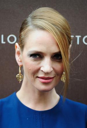 Uma Thurman Louis Vuitton Maison opening in Munich 4/23/13 
