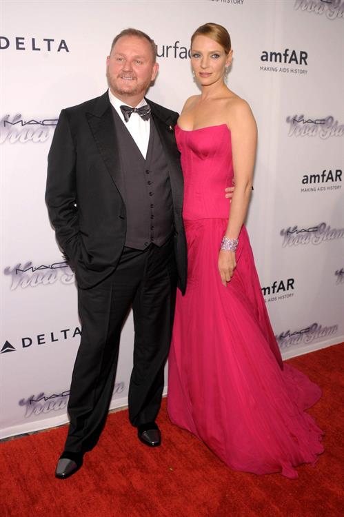 Uma Thurman 4th Annual amFAR Inspiration Gala in NYC June 13, 2013 
