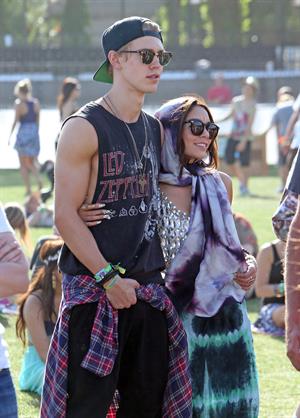 Vanessa Hudgens at Coachella Festival day 3 in Indio on April 14, 2013