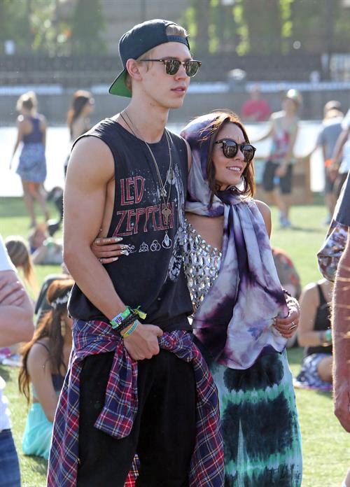 Vanessa Hudgens at Coachella Festival day 3 in Indio on April 14, 2013