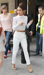 Vanessa Hudgens arriving at BBC Radio 1 in London on July 16, 2013 