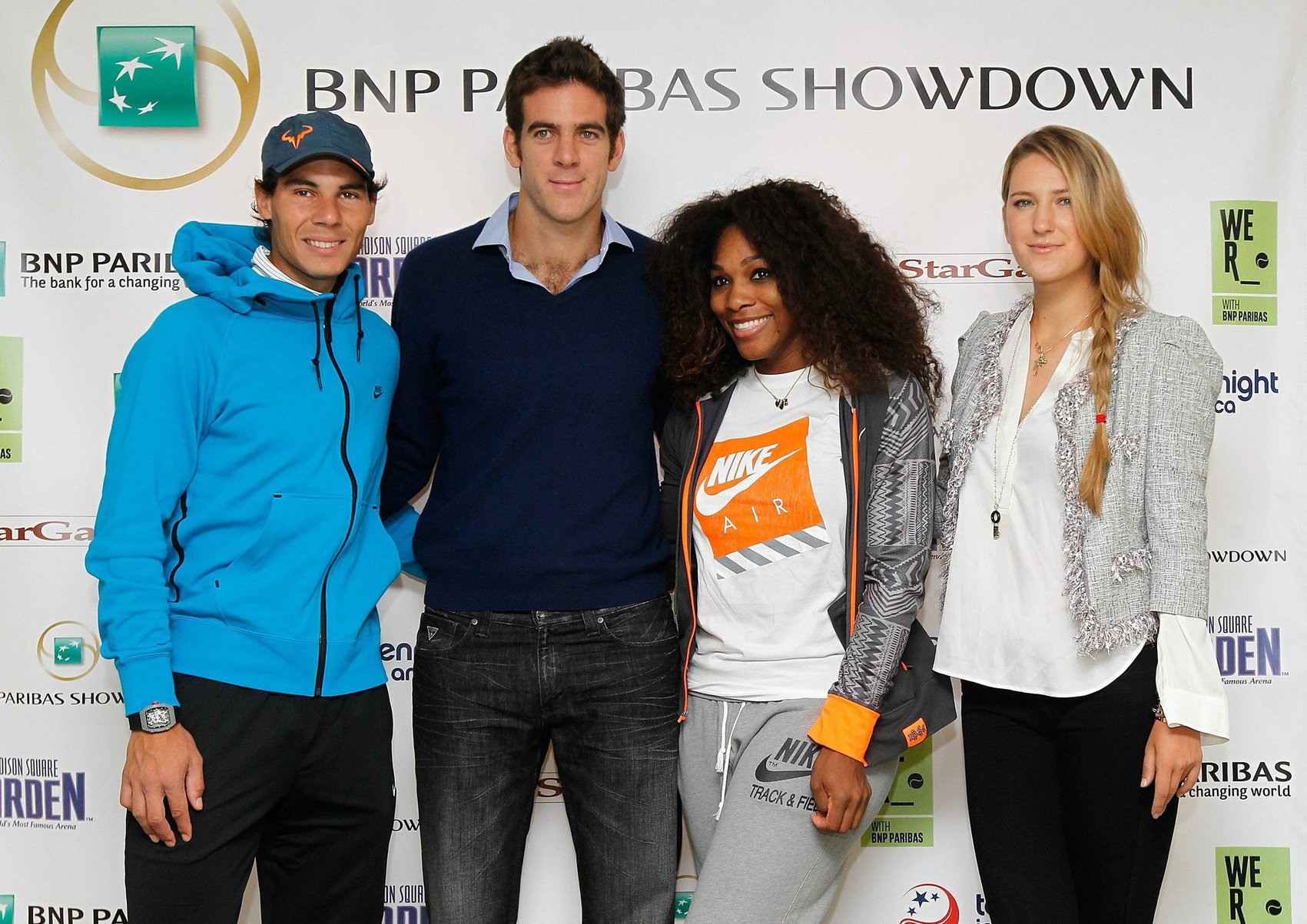 Victoria Azarenka and Serena Williams - BNP Paribas Showdown Press Conference at Essex House March 4, 2013 