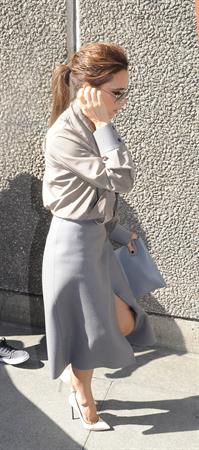 Victoria Beckham leaving London's Vogue Festival in London on April 28, 2013