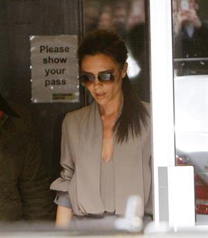 Victoria Beckham leaving London's Vogue Festival in London on April 28, 2013