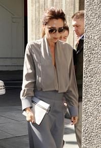 Victoria Beckham leaving London's Vogue Festival in London on April 28, 2013