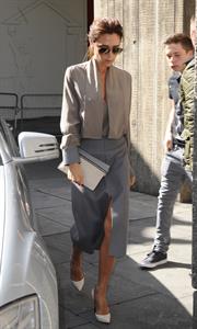 Victoria Beckham leaving London's Vogue Festival in London on April 28, 2013