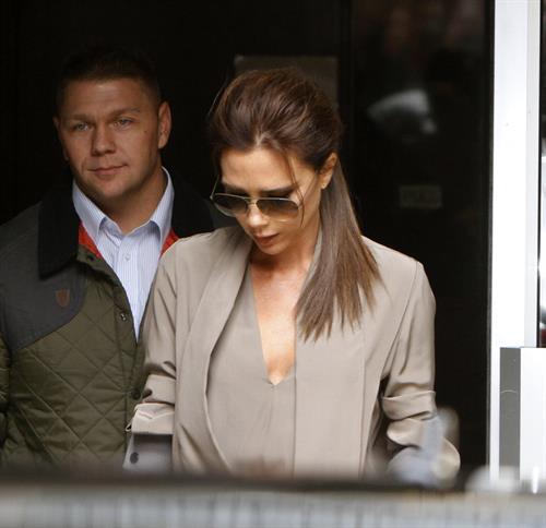 Victoria Beckham leaving London's Vogue Festival in London on April 28, 2013