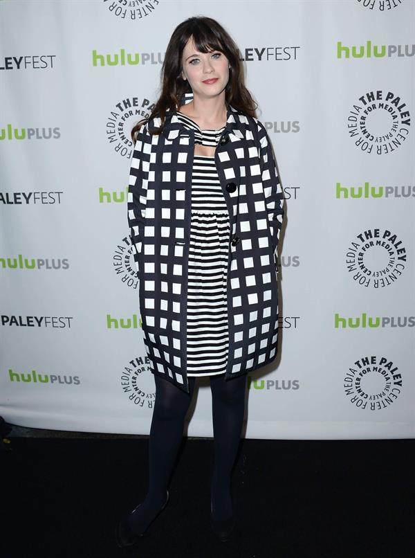 Zooey Deschanel New Girl Panel at 2013 PaleyFest in L.A. March 11, 2013 