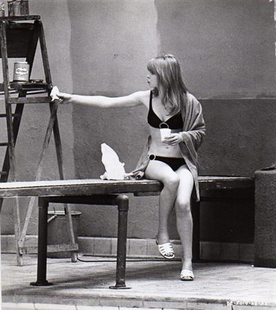 Jane Asher in a bikini