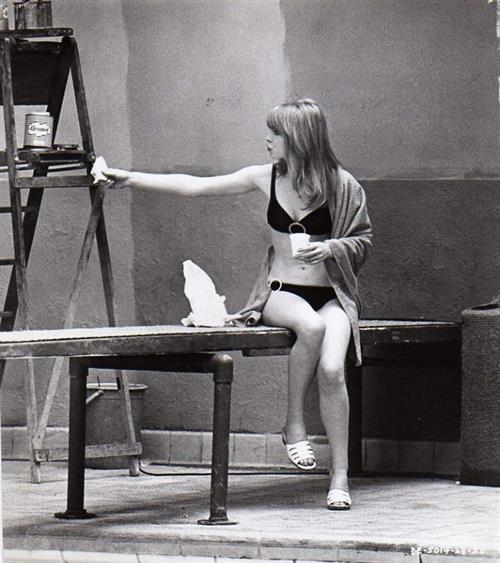 Jane Asher in a bikini