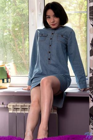 Naja Nude Pictures Sexy little coed Naja is ready to show you the secret of her hot body draped in lovely lingerie. Stripping slowly is the key to reeling in this hot cutie. Once she's nude, she thumbs her big nipples to hardness and then slides her hand lower to fondle her bald twat.