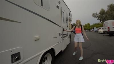 Adopted Lily Rader fucks her cousin then brings her other cousin Katya Rodriguez in for a horny girl girl boy threesome