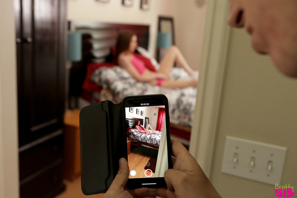 Pepper Hart and Lexi Lore tag team Peppers stepbrother in a horny threesome that satisfies their cock hungry pussies