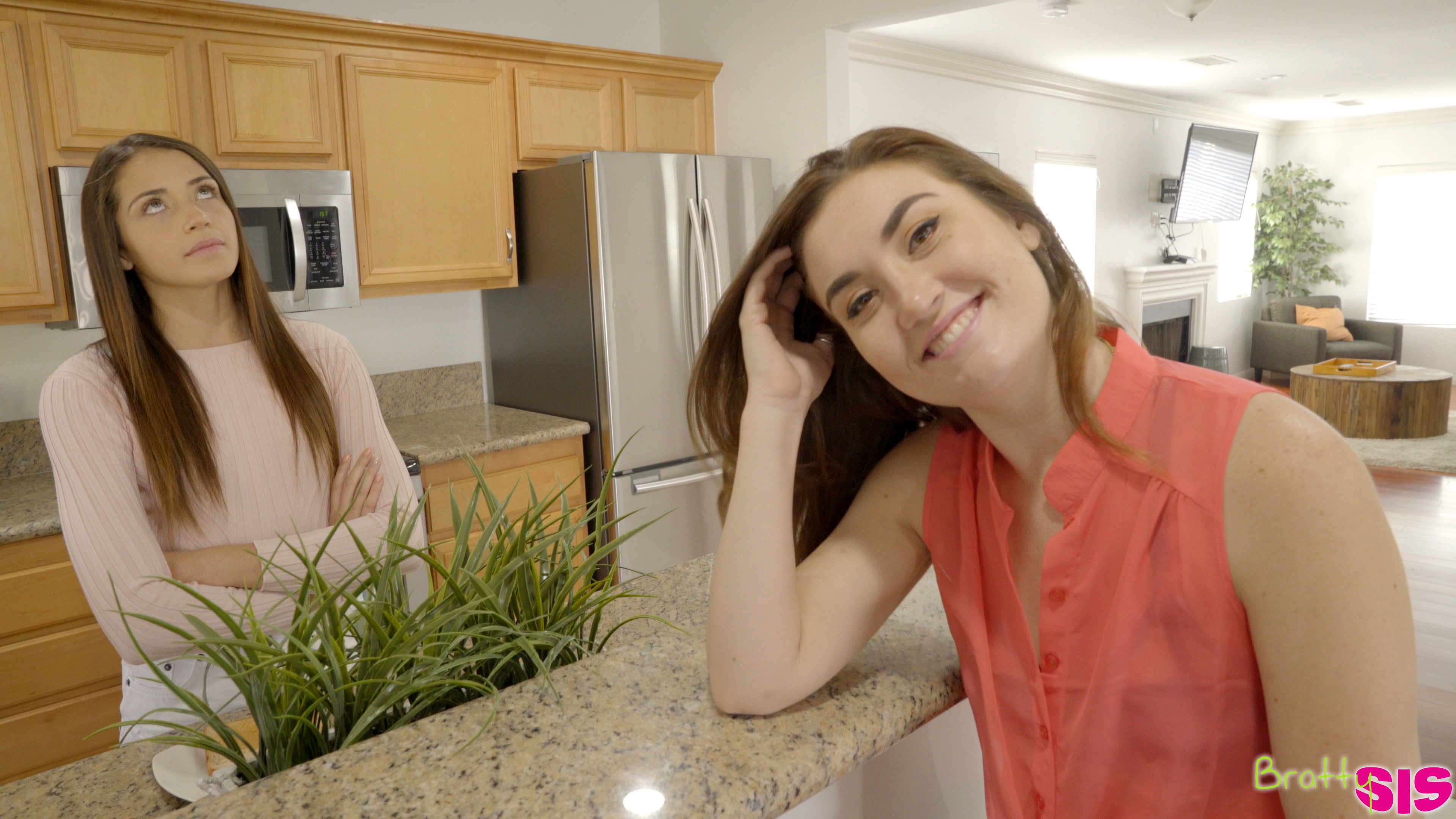 Avi Love cock blocks her stepbro so to make amends she gives him a BJ and handie that leads to a hardcore fuck fest