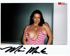 Monica Mendez Nude Pictures Big breasted Monica Mendez has some naughty polaroids to share with you