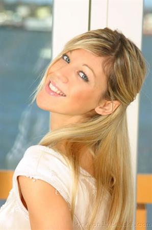 Belle Nude Pictures  Sexy blonde in wedding dress with white lingerie