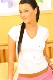  Gorgeous Linsey in long pink socks 