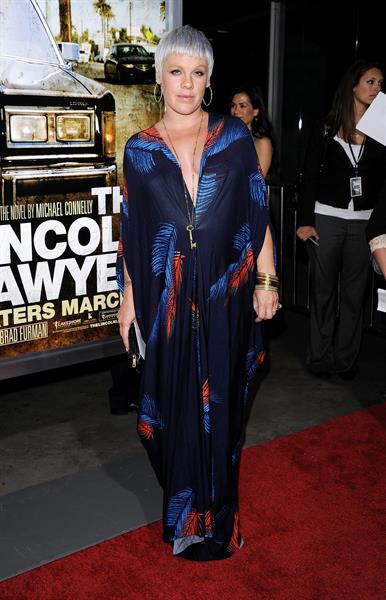 Alecia Moore special screening of the Lincoln Lawyer on March 10, 2011