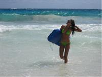 Antonia Iacobescu in a bikini