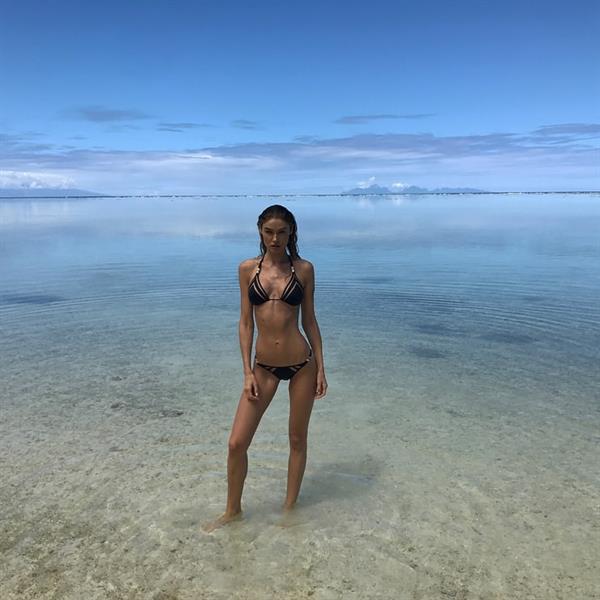 Sarah Mutch in a bikini