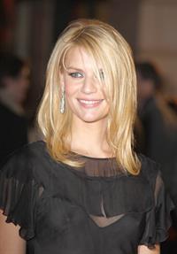 Claire Danes at the Me & Orson Welles premiere - showing nipple through see through blouse