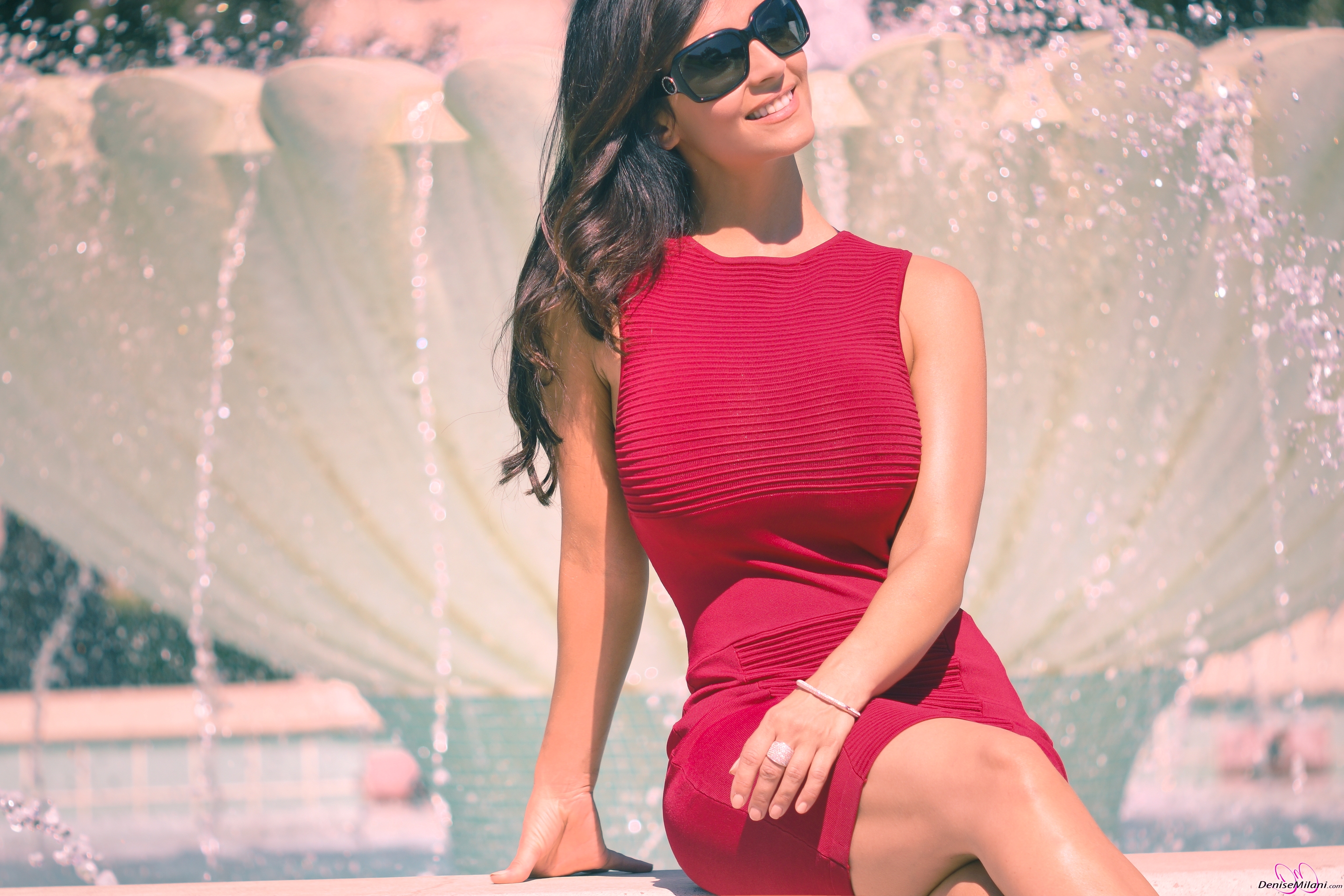 Denise Milani Photoset - Fountain