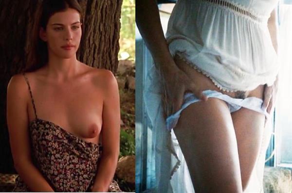 Liv Tyler nude and sexy photo collection showing her topless boobs, naked ass, and pussy from photoshoots and her nude sex scene screenshots.