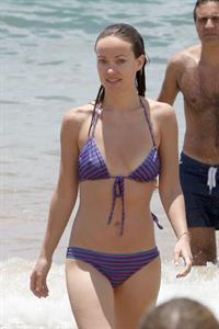 Olivia Wilde on the beach and in the water in Hawaii - May 26, 2013 