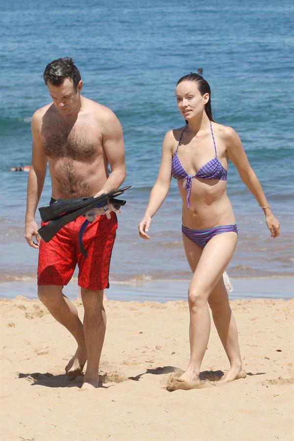 Olivia Wilde on the beach and in the water in Hawaii - May 26, 2013 