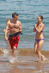 Olivia Wilde on the beach and in the water in Hawaii - May 26, 2013 