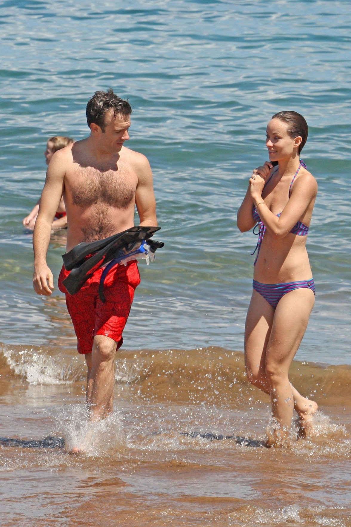 Olivia Wilde on the beach and in the water in Hawaii - May 26, 2013 