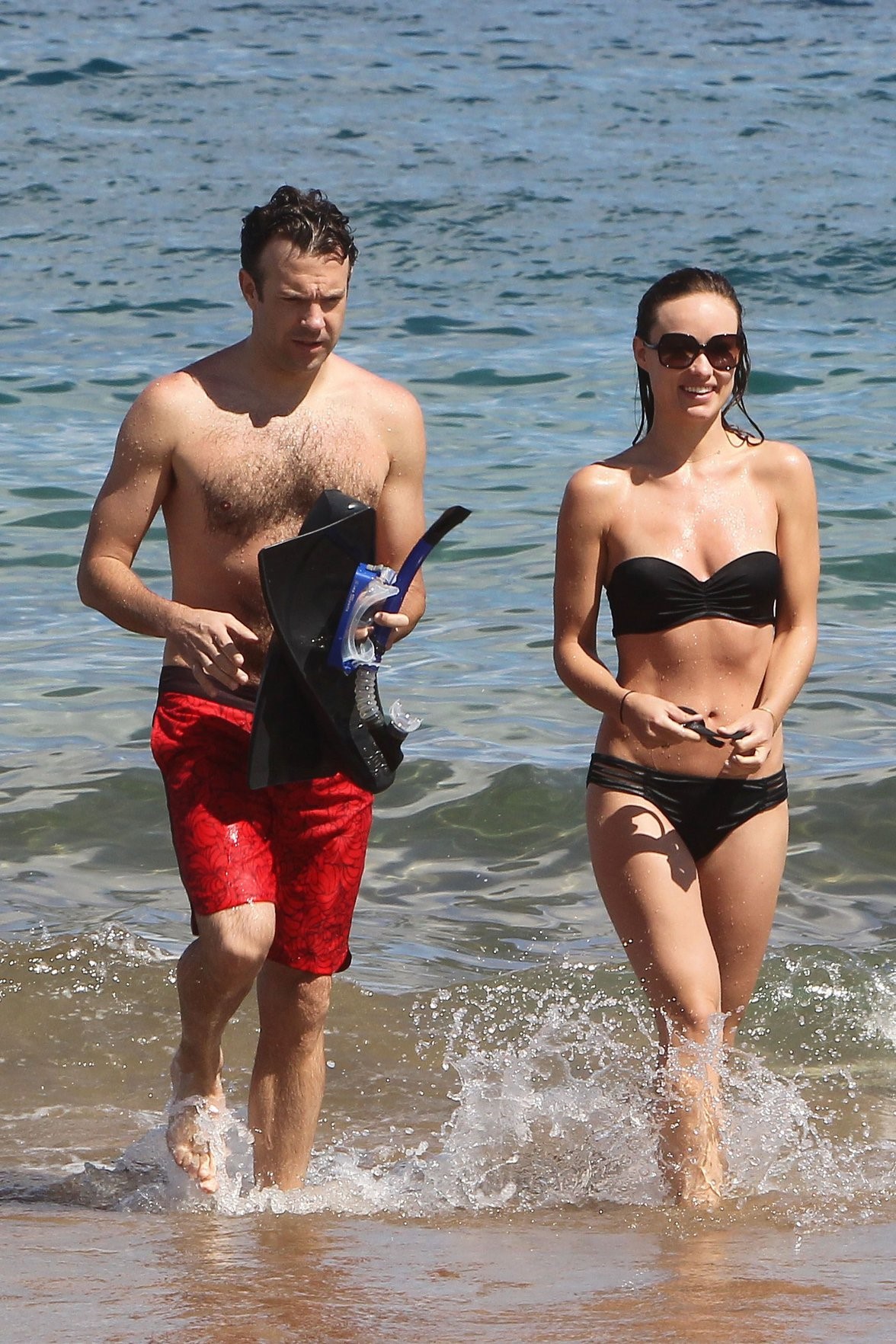 Olivia Wilde on the beach in Hawaii - May 27, 2013 . Rating = Unrated