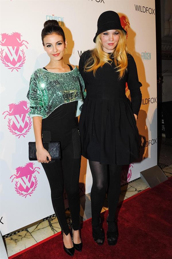 Victoria Justice Wildfox Couture fashion week event 2/6/13 