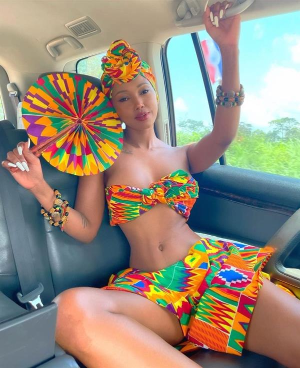 Huddah Monroe in a bikini