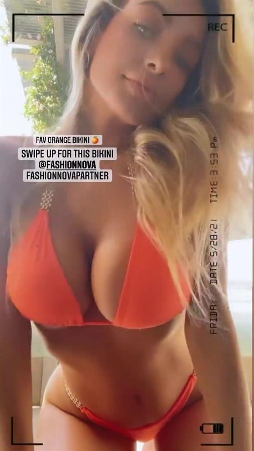 Hannah Palmer in a bikini