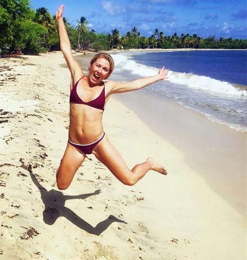 Mikaela Shiffrin in a bikini