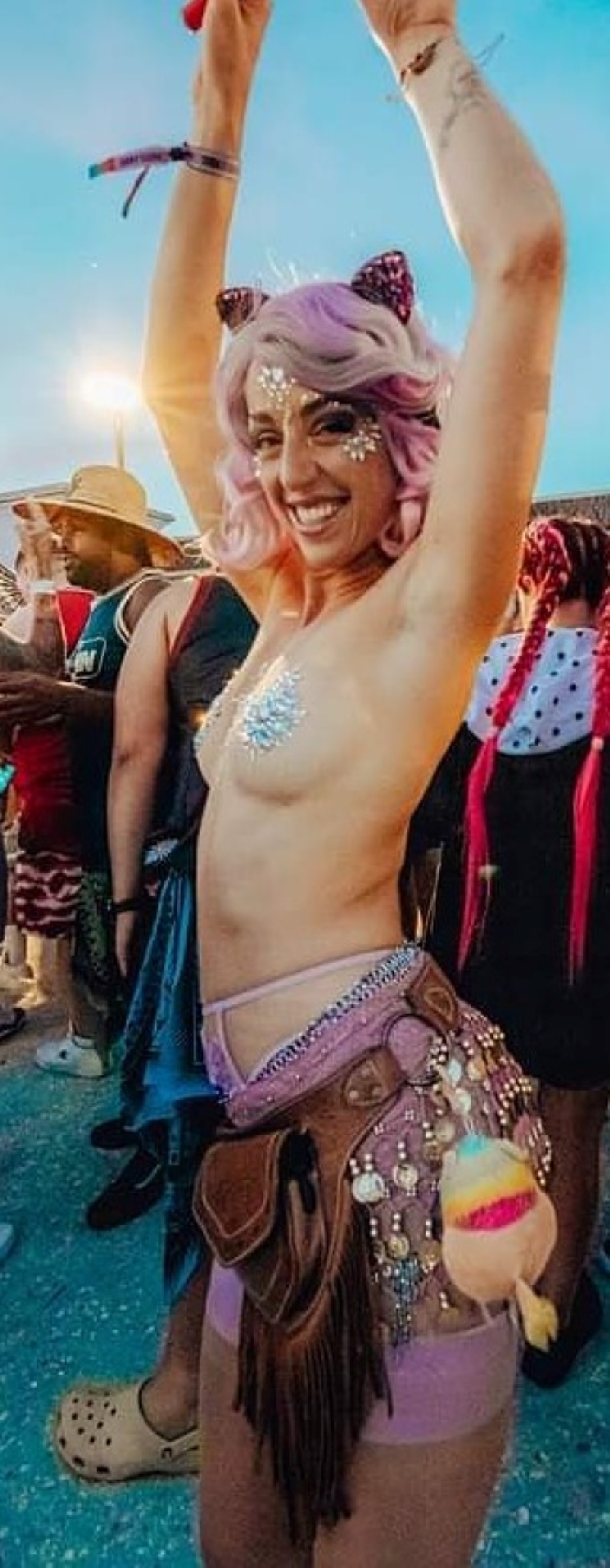 Out In The World Grey Enjoying It All