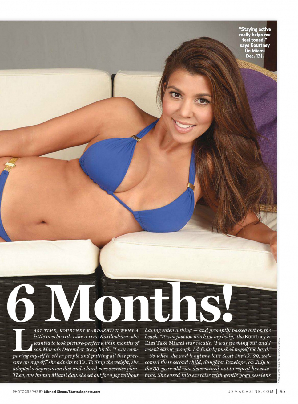 Kourtney Kardashian in a bikini