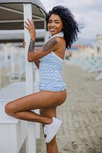 Exotic Barbie at the Beach