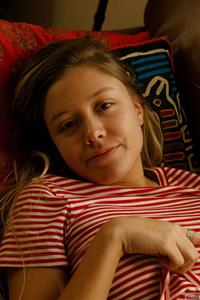 Sara Alvina Nude on Sofa