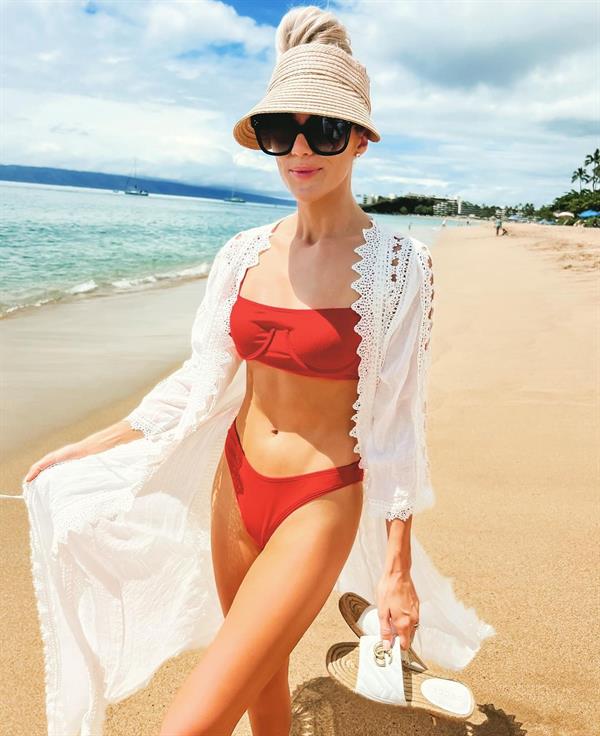 Janelle Paige Brandom in a bikini